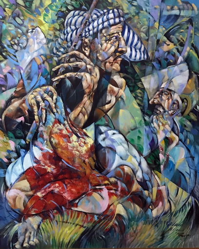 Rufino PERAL - Gemälde - FLAUTISTA