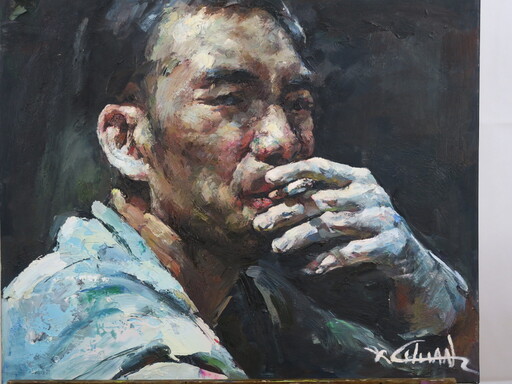 ZHANG Xiaochuan - Peinture - La pause
