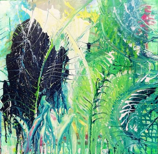 Ewa WITKOWSKA - Painting - In green