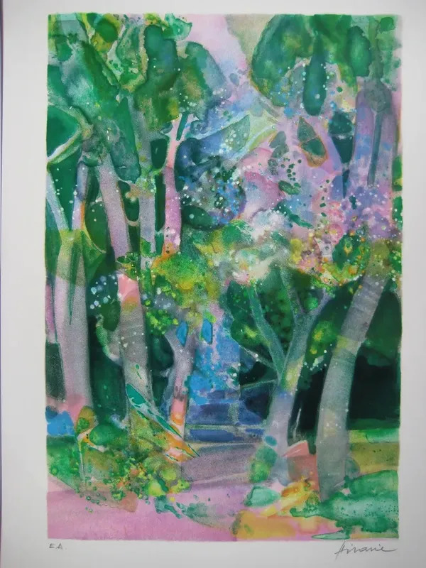 LITHOGRAPHIE ORIGINALE SIGNÉE CRAYON HANDSIGNED LITHOGRAPH Camille