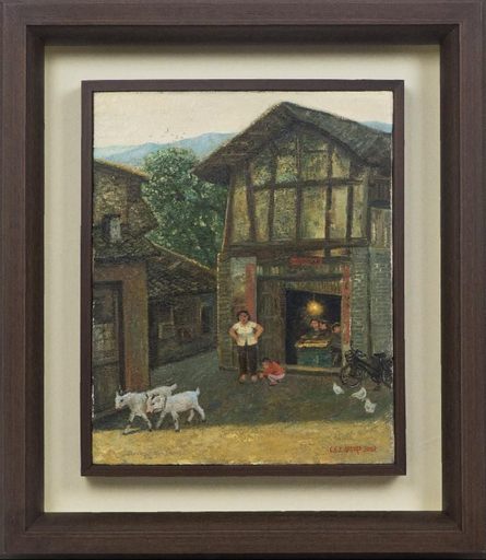 CHEN Shuzhong - Gemälde - ' Summer In a Small Town'- 小镇的夏天
