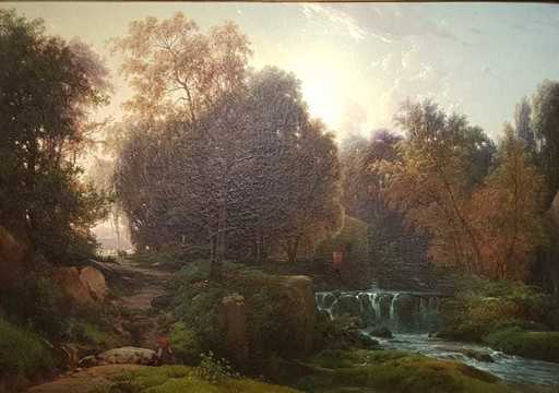 Louis Auguste LAPITO - Gemälde - Vue Du Moulin De Fontana Près De Clermont En Auvergne