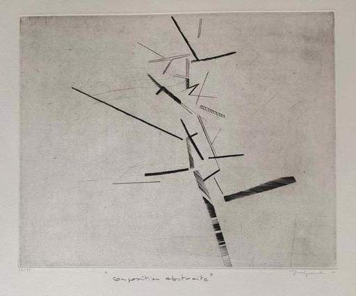 Jean-Marie GRANIER - Estampe-Multiple - Composition abstraite