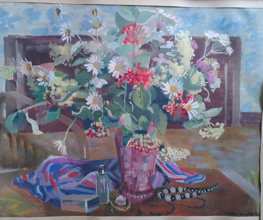 J. LELEU-BOURGOIN - Painting - Fleurs