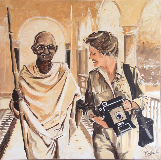 Peter ENGELS - Painting - Gandhi