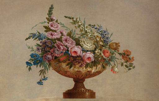 Luis PARET Y ALCAZAR - Gemälde - Jarrón con flores
