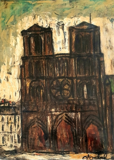 Edgar STOEBEL - Gemälde - Notre Dame, Paris