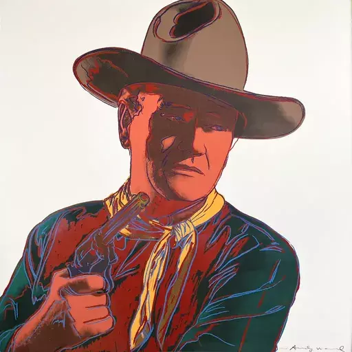 Andy WARHOL - Stampa-Multiplo - John Wayne [Unique] (FS II.377)