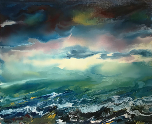 Vittorio BELLINI - Painting - Poesia sul mare, 2002