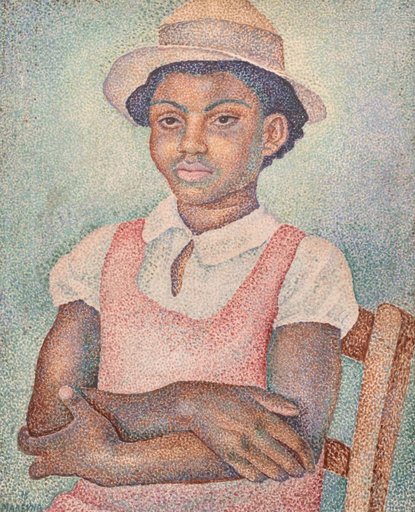 Marie Vorobieff MAREVNA - Gemälde - Portrait De Jeune Fille 