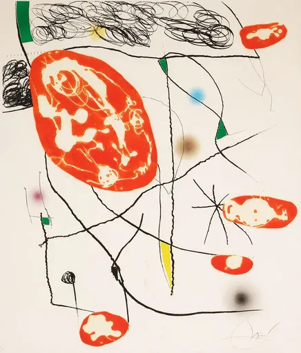 Joan MIRO - Print-Multiple - Composition III, from: The Pine Tree of Formentor
