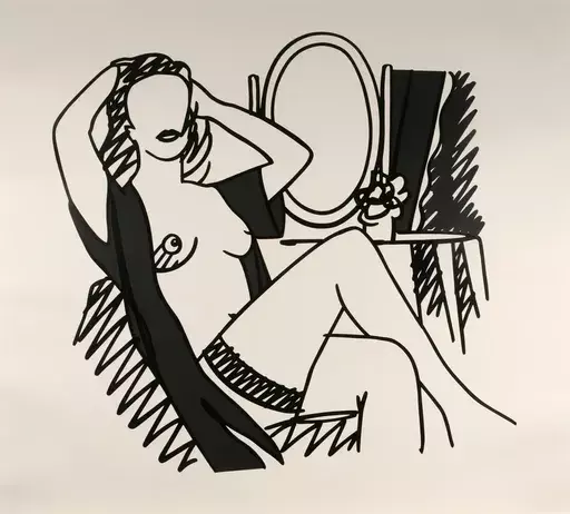 汤姆•韦瑟尔曼 - 版画 - Nude and Mirror