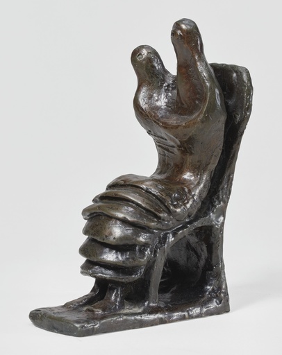 Henry MOORE - Sculpture-Volume - Mother and Child: Petal Skirt