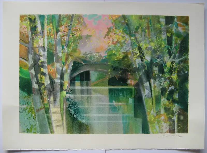 LITHOGRAPHIE ORIGINALE SIGNÉE CRAYON HANDSIGNED LITHOGRAPH Camille