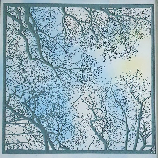 Yann HERVIS - Scultura Volume - "Canopées hivernales"