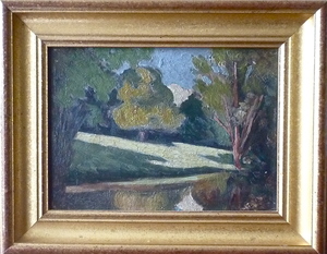 Georges COUDERC - Gemälde - Bords de rivière