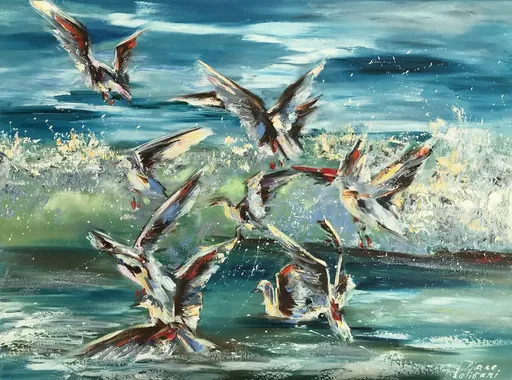 Diana MALIVANI - 绘画 - Gulls