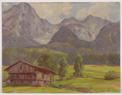 Josef Franz WEINWURM - Painting - "In Lesachtal, Tyrol", Oil Painting, 1933