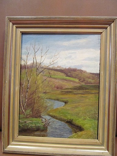 Valentin RUTHS - Gemälde - Landschaft bei der Rohlfshagener Kupfermühle