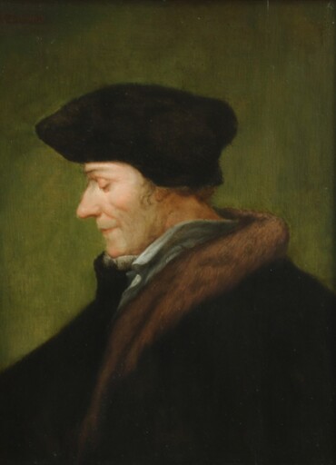 Thomas CHURCHYARD - Peinture - Erasmus of Rotterdam