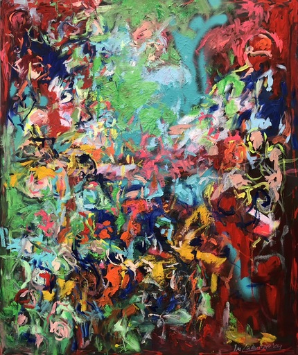 Nicole LEIDENFROST - Gemälde - Dialoge der Farben