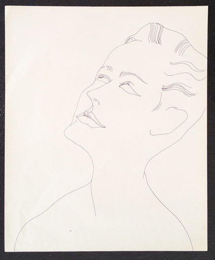 Andy WARHOL - Disegno Acquarello - Portrait of a Young Man 2 /TOP200.275