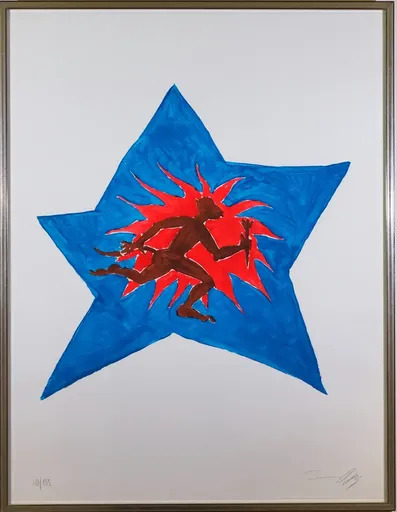 Jörg IMMENDORFF - Druckgrafik-Multiple - "Maleraffe“