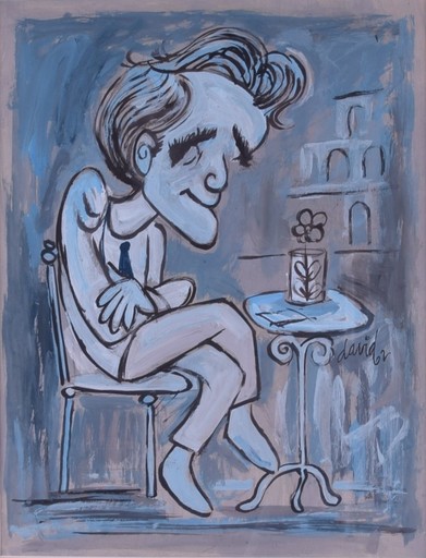 Juan DAVID - Pittura - Victor Manuel Caricature