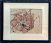 Maurice MATHURIN - Drawing-Watercolor - Crabe,  hommard, Langouste