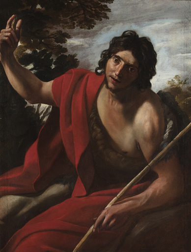 Giovanni LANFRANCO - Painting - Saint John the Baptist