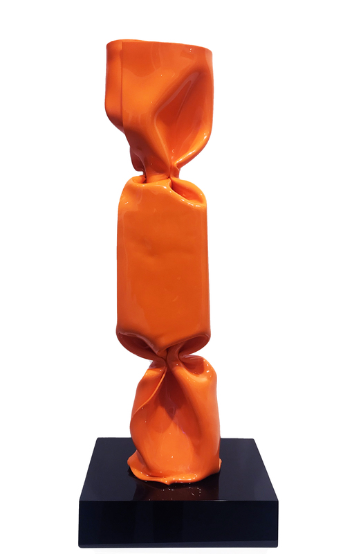 劳朗丝·冉凯勒 - 雕塑 - Wrapping bonbon orange