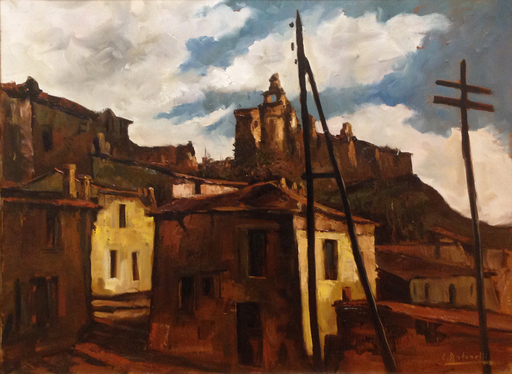 Cesare ANTONELLI - Gemälde - Veduta di paese