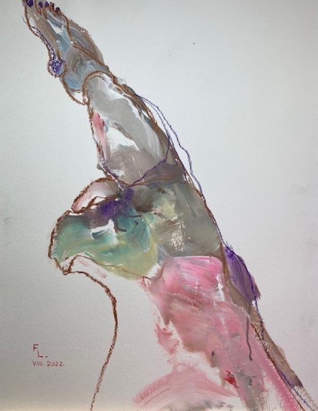 Françoise LEBLANC - Zeichnung Aquarell - HOMME 1