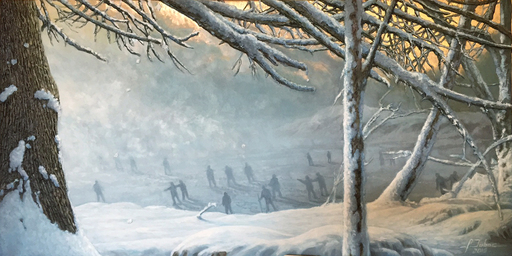 François DUBOC - Painting - l'hiver