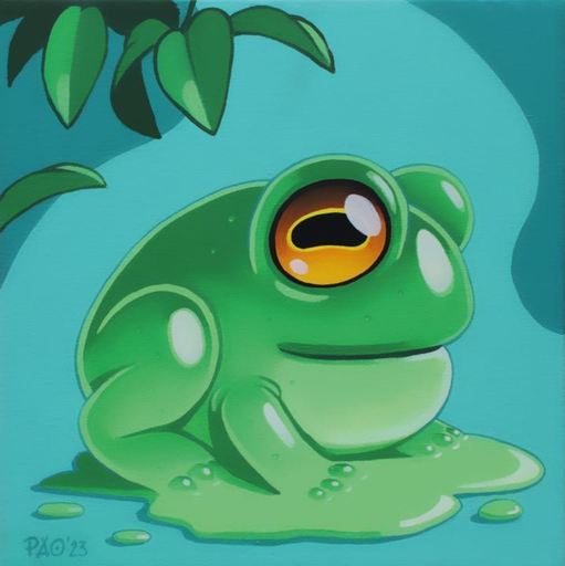 PAO - Gemälde - Jelly Frog