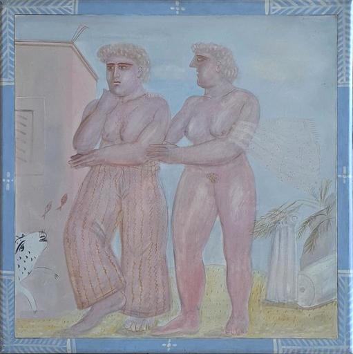 Alexandre FASSIANOS - Painting - Neohellenes et antiquites grecques 