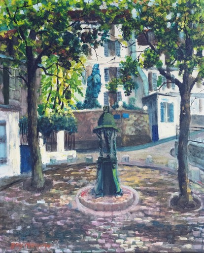Guy MOREAU - Painting - Place Émile Goudeau 