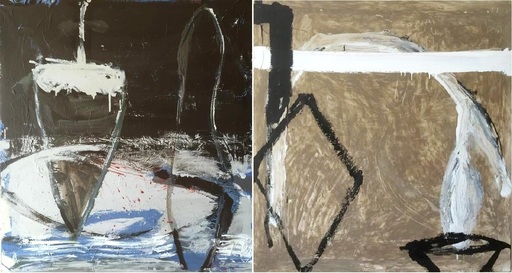 Tony SOULIÉ - Painting - Abstraction Dyptique