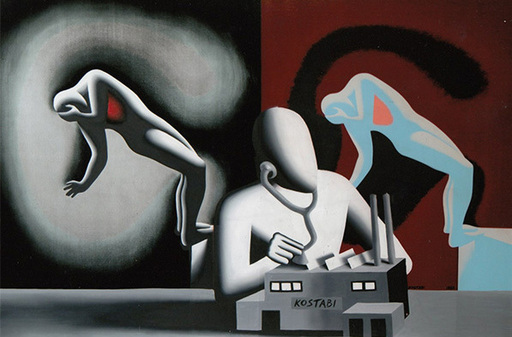 Mark KOSTABI - Peinture - blood pressure