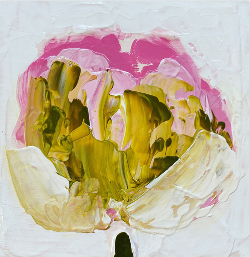 Anya SPIELMAN - Painting - Green, Gold, Pink