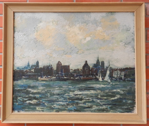 Heinrich LIETZ - Pintura - View of the bay