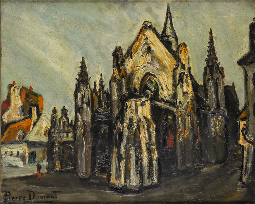 Pierre Jean DUMONT - Pittura - La Cathédrale