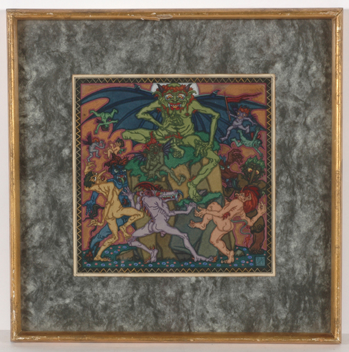 Alfred WAAGNER - Dessin-Aquarelle - "Mystical composition", watercolor, 1910s