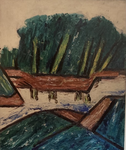 Ginés PARRA - Gemälde - “ arboles y rio”