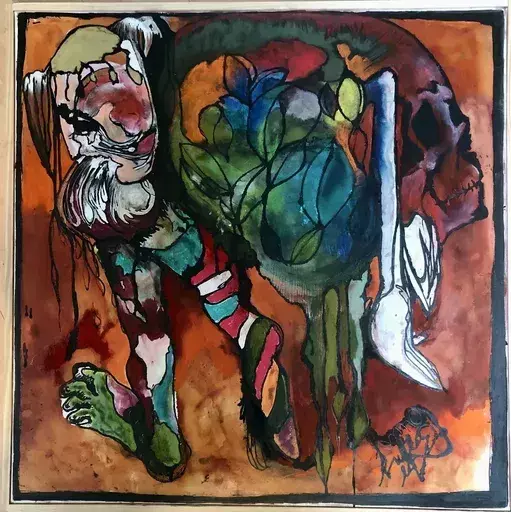 Claudie BARAN - Peinture - Homo Bulla Est