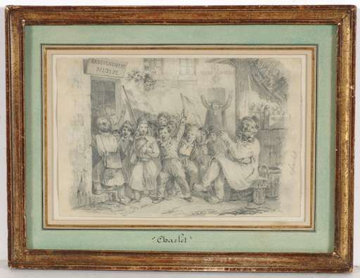 Nicolas-Toussaint CHARLET - Dessin-Aquarelle - Nicolas Toussaint Charlet (1792-1845) "Caricature" 