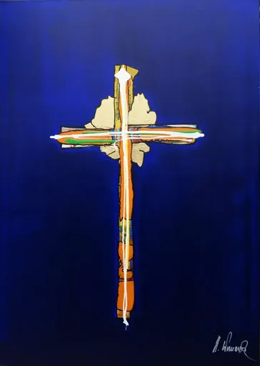 Herbert WALLNER - Painting - Ikonographie Kreuz