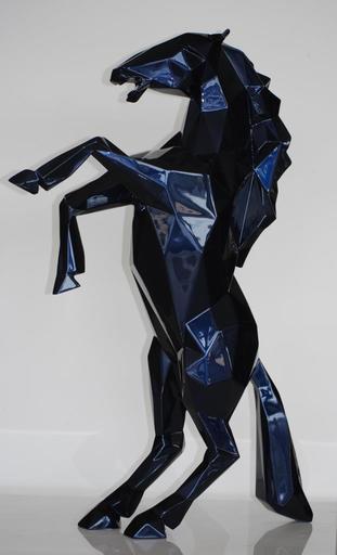Richard ORLINSKI - Skulptur Volumen - HORSE BLUE 