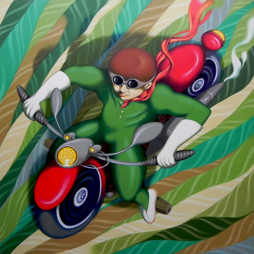 Federico CORTESE - Painting - Motorcycle