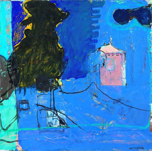 Chuta KIMURA - Painting - Paysage bleu